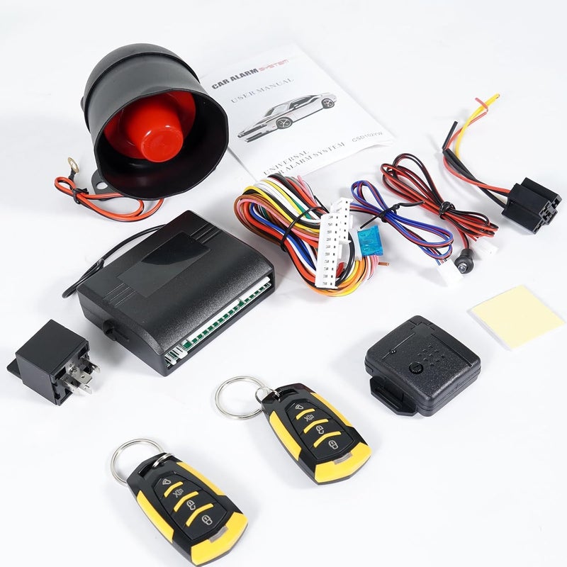 LEPEVNEY Universal Car Alarm System Remote Central Locking Kit with Keyless Entry Anti-Theft Alarm System - Image 4